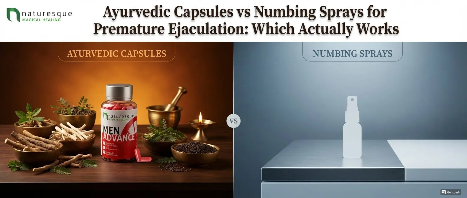 Ayurvedic Capsules vs Numbing Sprays for Premature Ejaculation: Which Actually Works?