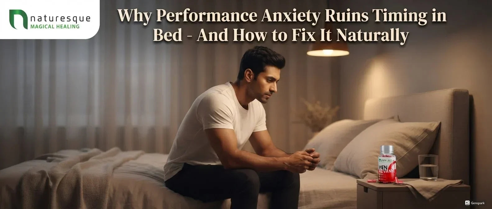 Why Performance Anxiety Ruins Timing in Bed — And How to Fix It Naturally