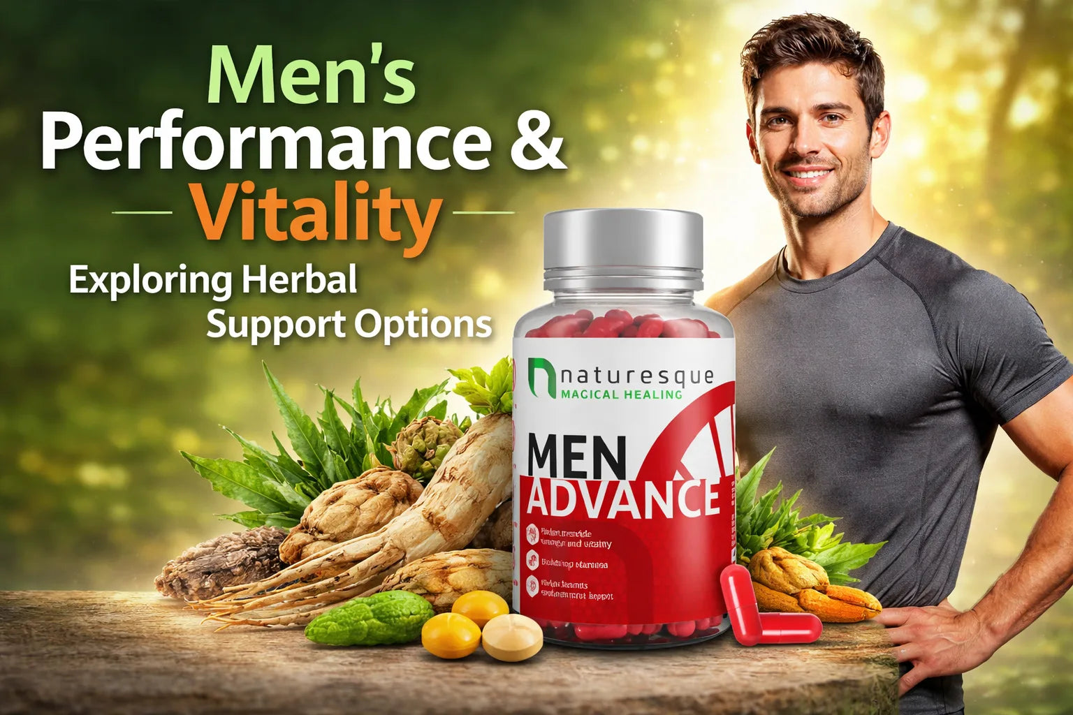 Men Improved Performance Men’s Performance & Vitality: Exploring Herbal Support Options – Naturesque