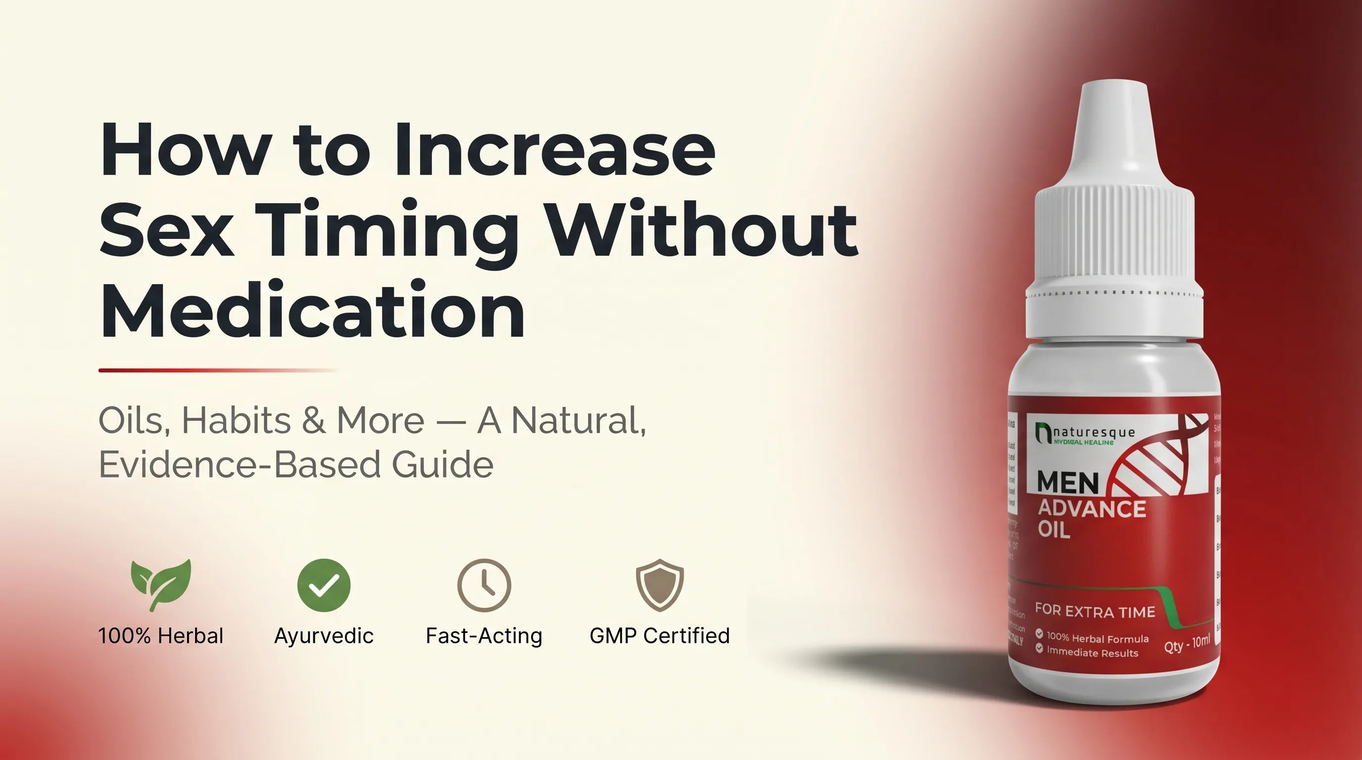 How to Increase Sex Timing Without Medication: Oils, Habits & More