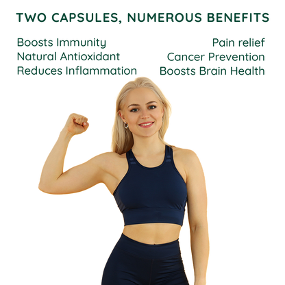 Turmeric Curcumin 95 to 97 % with black pepper extract and tulsi (560 mg Capsules)